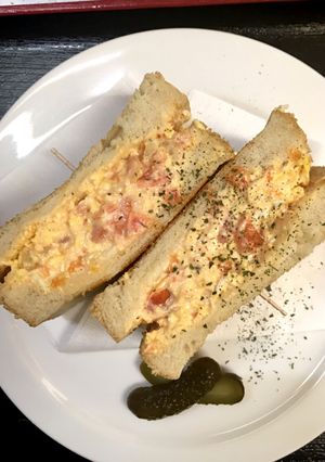 やけくそトマトタマゴサンド-レシピのメイン写真