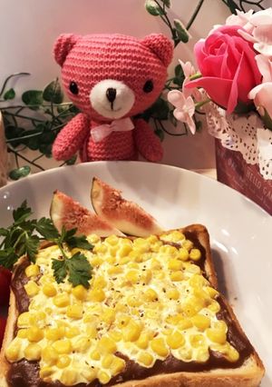 時短アレンジ》残りカレーでONマヨコーン-レシピのメイン写真