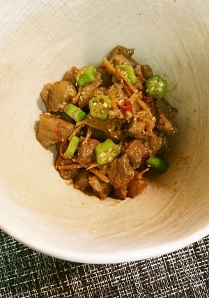 牛コン味噌炒め煮-レシピのメイン写真