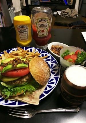 粗挽きハンバーガー-レシピのメイン写真