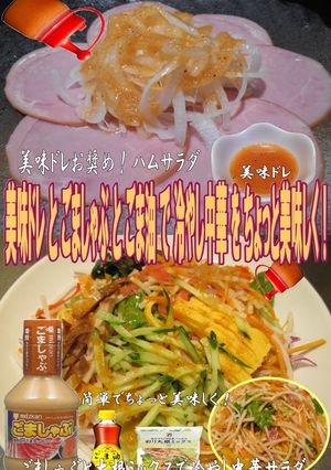 美味ドレごましゃぶごま油冷やし中華サラダ-レシピのメイン写真