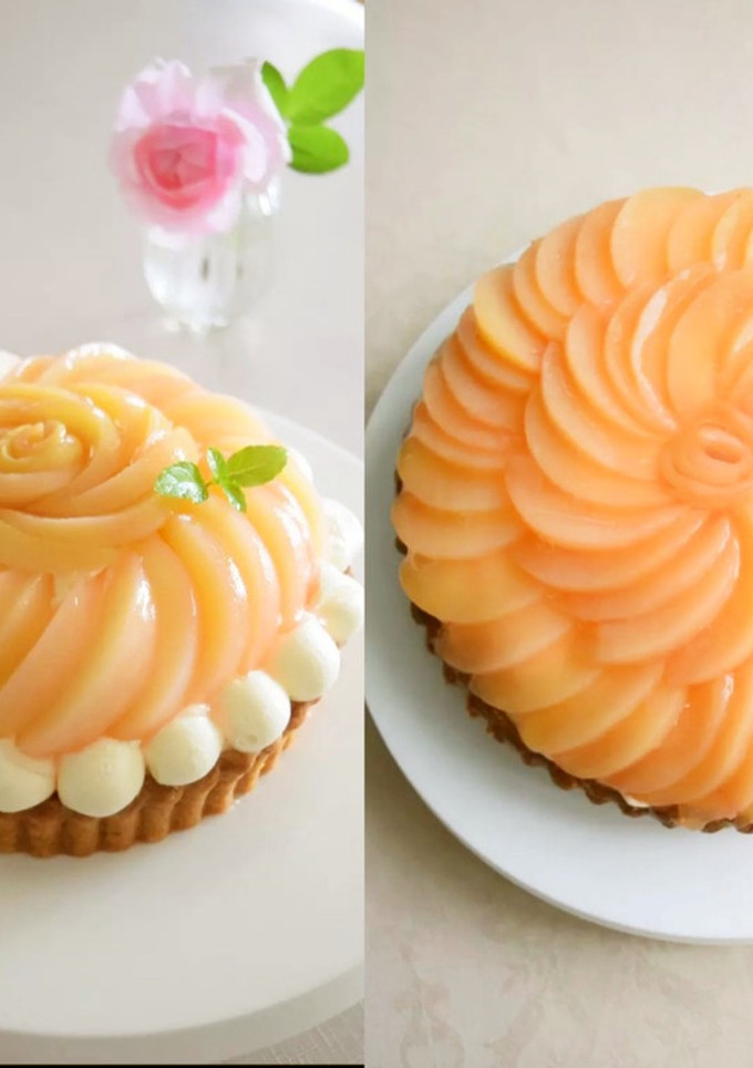 安価でも豪華！2タイプ選べる❀桃のタルト-レシピのメイン写真