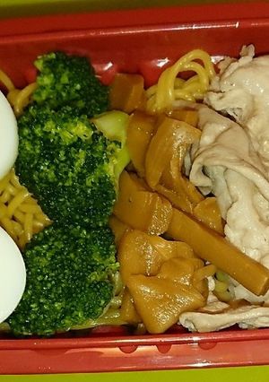 流水麺でラーメン風弁当ʕ•ﻌ•ʔฅ-レシピのメイン写真