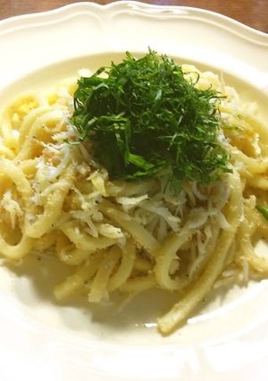 シラスとタラコの焼きうどん -レシピのメイン写真