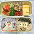 簡単キャラ弁☆ドラえもんとのび太♪