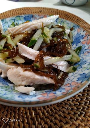 鶏胸肉きゅうりもずく和え-レシピのメイン写真