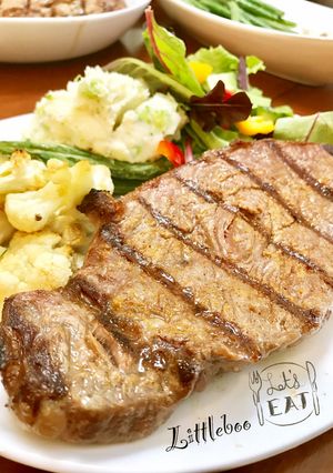 BBQグリルで絶品ステーキ-レシピのメイン写真