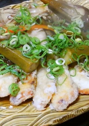 コイチのきのこあんかけ-レシピのメイン写真