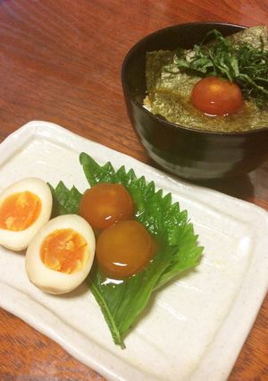 たまご 鮭ぶし醤油漬け-レシピのメイン写真