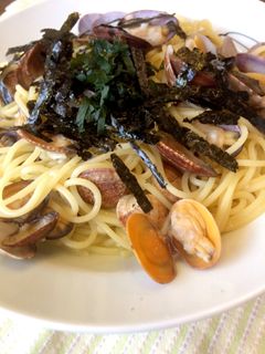 たっぷりあさりのパスタ♪-レシピのメイン写真