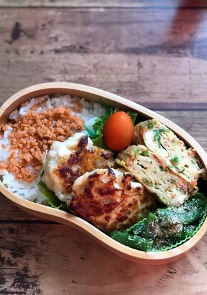 毎日お弁当♪鳥ささみのつくね弁当-レシピのメイン写真