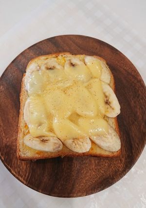 ☆うちのバナナチーズトースト☆-レシピのメイン写真
