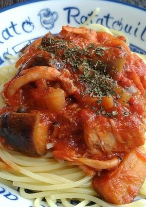 コクうま♪鯖&トマト缶ソースのパスタ-レシピのメイン写真