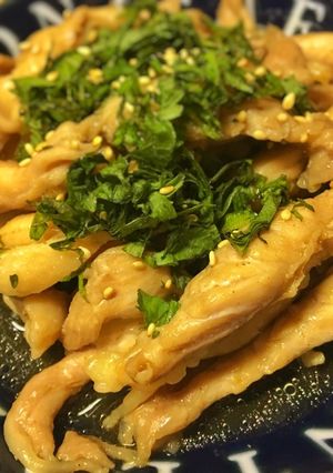 紫蘇ポン鶏せせり-レシピのメイン写真