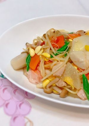 しゅうまいの豚汁野菜あんかけ-レシピのメイン写真