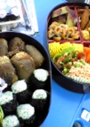 お弁当に♪肉巻きおむすび-レシピのメイン写真
