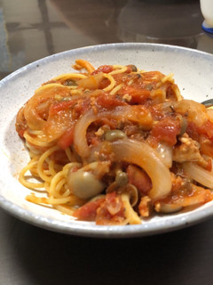 サバ缶 トマト缶 簡単パスタ-レシピのメイン写真