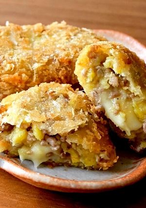 【チーズ入】さくさく♪さつまいもコロッケ-レシピのメイン写真