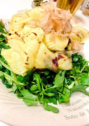 花オクラとクレソンのサラダ-レシピのメイン写真