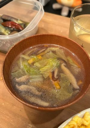白菜とにんじんと椎茸のスープ-レシピのメイン写真