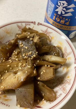 こんにゃくと舞茸のうま煮-レシピのメイン写真