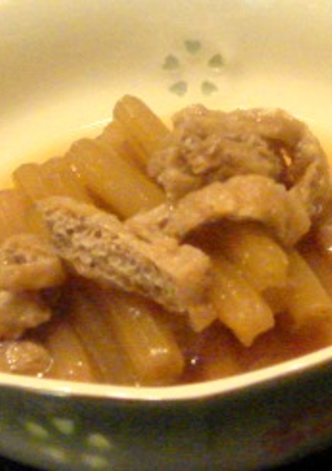 ふきと油揚げの煮物-レシピのメイン写真