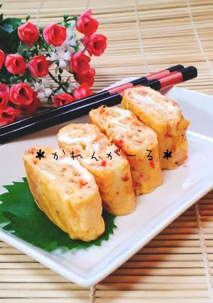 おつまみにも☆桜えび&チーズの卵焼き☆-レシピのメイン写真