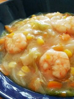 えびとお野菜の八宝菜(中華丼)-レシピのメイン写真