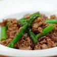 牛肉とアスパラのオイスターソース炒め
