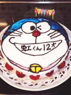 誕生日ケーキ ドラえもん-レシピのメイン写真