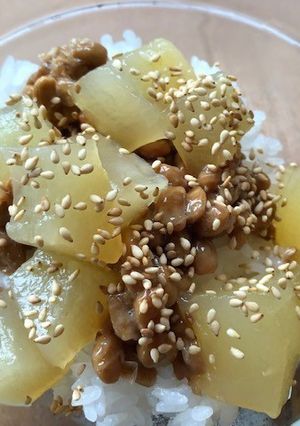 納豆とウリの丼-レシピのメイン写真