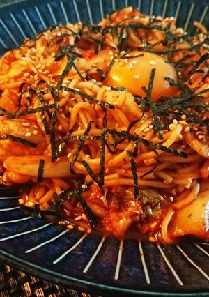 糖質制限の方にも！＊豚キムチ焼きそば-レシピのメイン写真