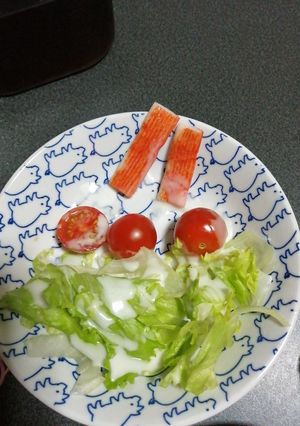 サラダカニカマを簡単に小分けにする方法-レシピのメイン写真