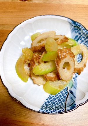お弁当にも♪セロリとちくわの柚子胡椒炒め-レシピのメイン写真