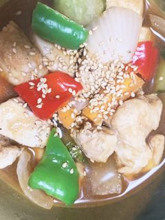 全てレンジ根菜胸肉の砂糖を使わない照り煮-レシピのメイン写真