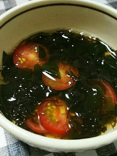ミニトマトとわかめのもずく酢-レシピのメイン写真