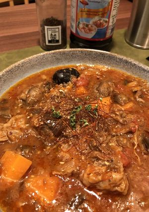 ホットクックで！台湾風牛スジトマト煮込み-レシピのメイン写真