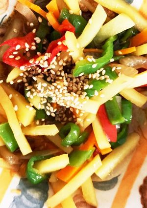 全てレンジオイスターソース不要青椒肉絲風-レシピのメイン写真