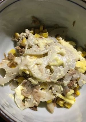 蓮コーンのシャキシャッキツナマヨサラダ♪-レシピのメイン写真