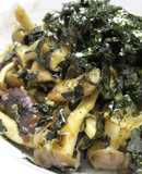 キノコの炒めもの★海苔かつお和え