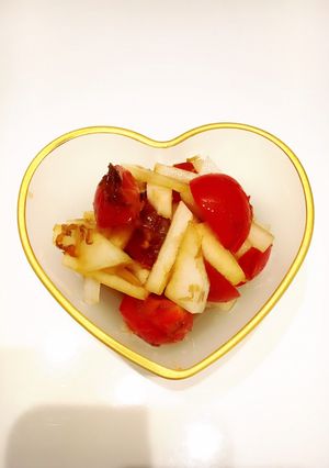 大根とトマトの即興サラダ-レシピのメイン写真