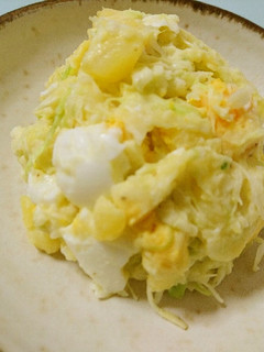 簡単♡茹で卵とキャベツ入りポテトサラダ-レシピのメイン写真