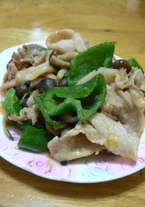 豚とピーマンときのこの味噌炒め-レシピのメイン写真