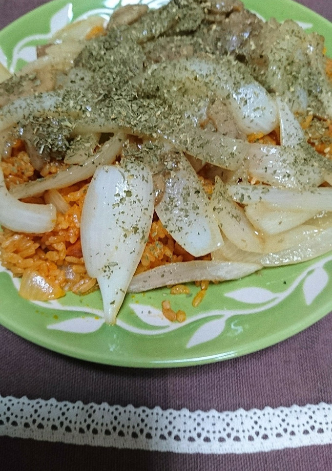 野菜炒めの卵なし炒飯♪-レシピのメイン写真