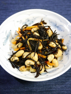 レンジで簡単!大豆とひじきの甘煮-レシピのメイン写真