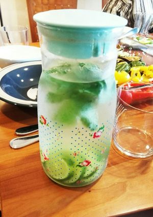 ライムとミントのデトックスウォーター♪-レシピのメイン写真