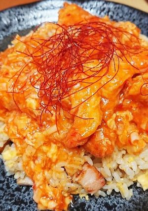 カニカマ☆チリソース on the 炒飯-レシピのメイン写真