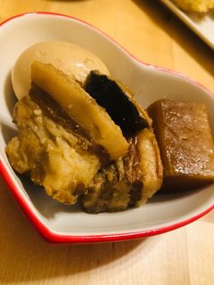 QC 簡単角煮 白米炊飯 豚バラ大根-レシピのメイン写真