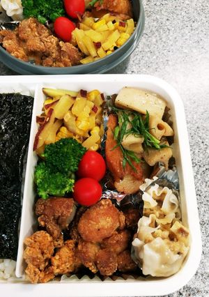 中学生男子弁当( ^-^)ノ※.:*:☆-レシピのメイン写真