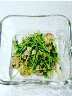 副菜・おつまみ:あさりと豆苗の炒め-レシピのメイン写真